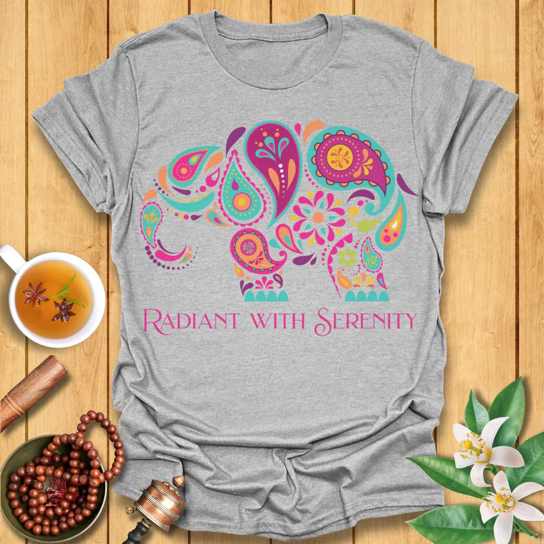 Radiant with Serenity Elephant T-Shirt
