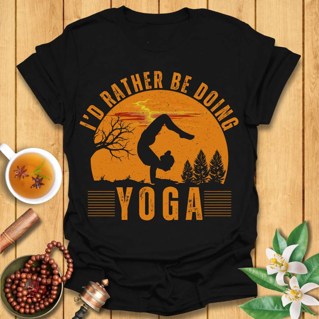 Rather Be Doing Yoga Vintage T-Shirt