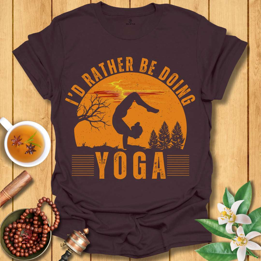 Rather Be Doing Yoga Vintage T-Shirt
