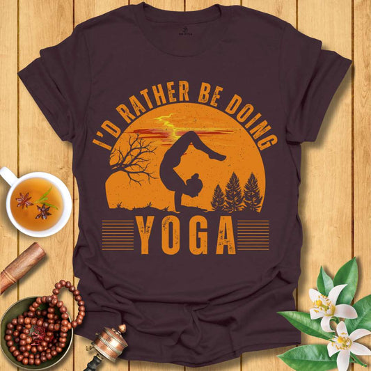 Rather Be Doing Yoga Vintage T-Shirt