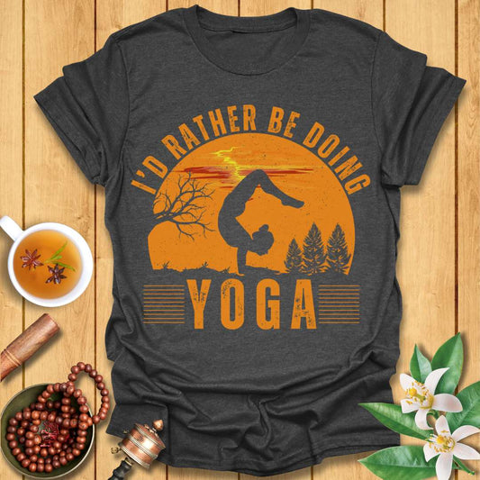 Rather Be Doing Yoga Vintage T-Shirt