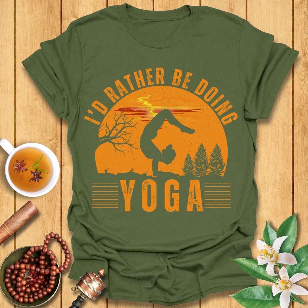 Rather Be Doing Yoga Vintage T-Shirt