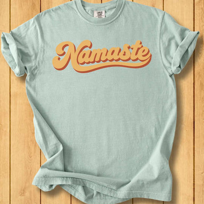 Retro Namaste Unisex Dyed  T-Shirt