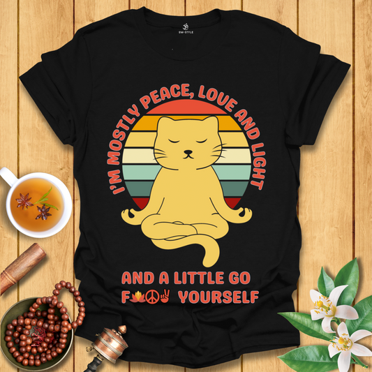 Retro Yoga Cat T-Shirt