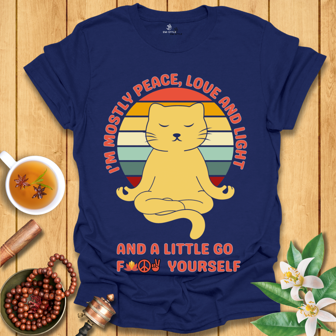 Retro Yoga Cat T-Shirt