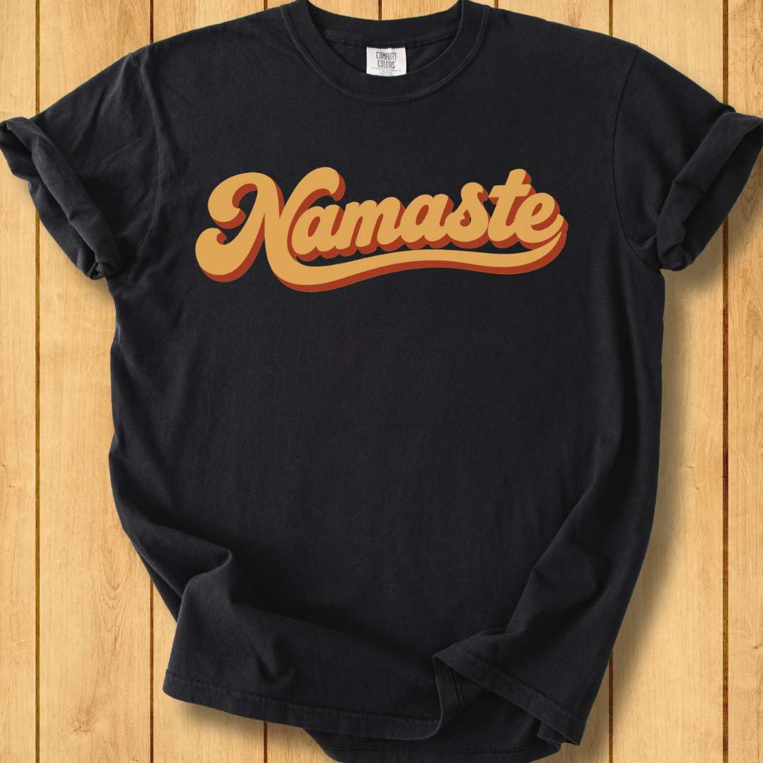 Retro Namaste Unisex Dyed  T-Shirt