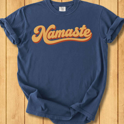 Retro Namaste Unisex Dyed  T-Shirt