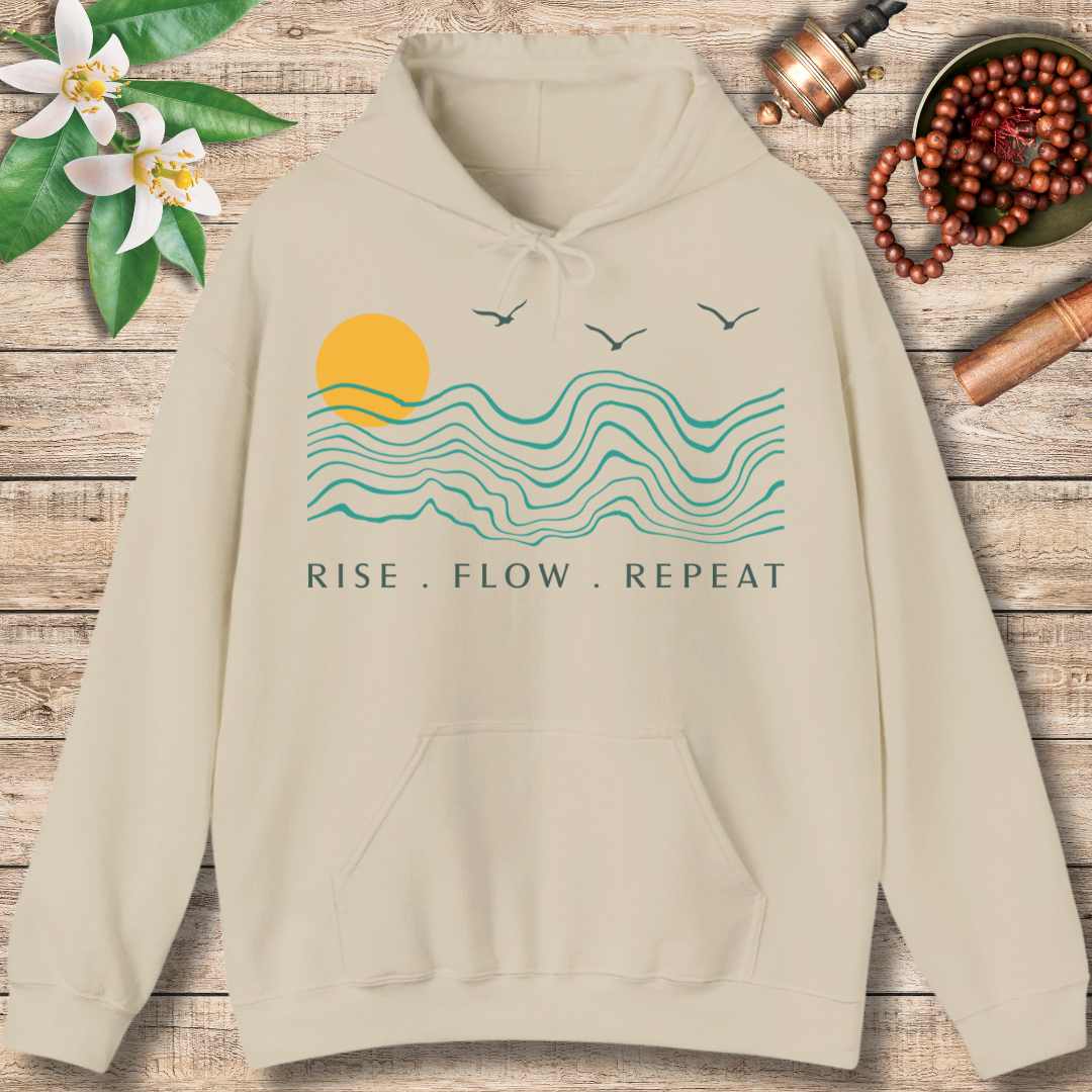 Rise. Flow. Repeat (Front) Hoodie
