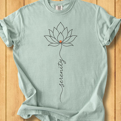 Serenity Lotus Unisex Dyed T-Shirt