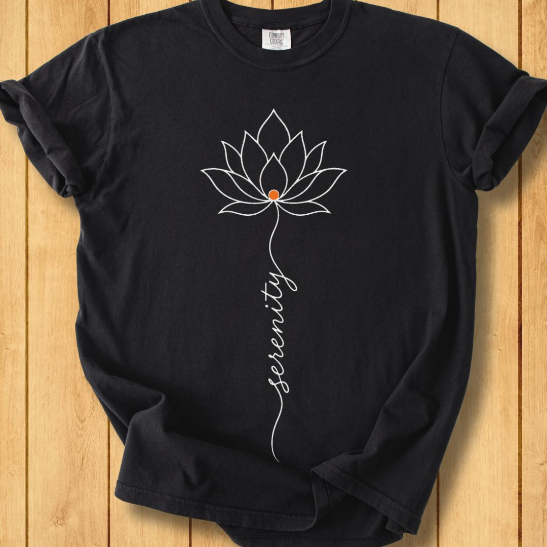 Serenity Lotus Unisex Dyed T-Shirt