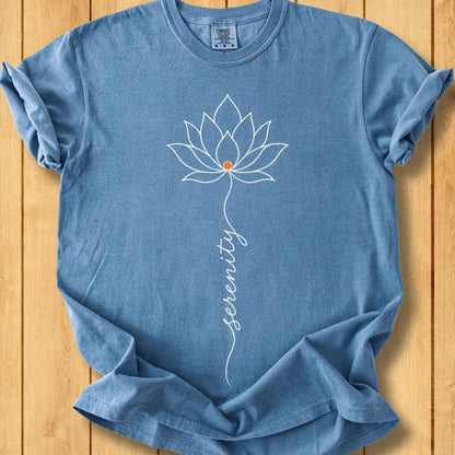 Serenity Lotus Unisex Dyed T-Shirt