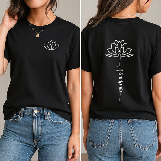 Serenity Namaste T-Shirt (Front + Back)