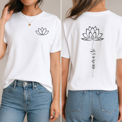 Serenity Namaste T-Shirt (Front + Back)
