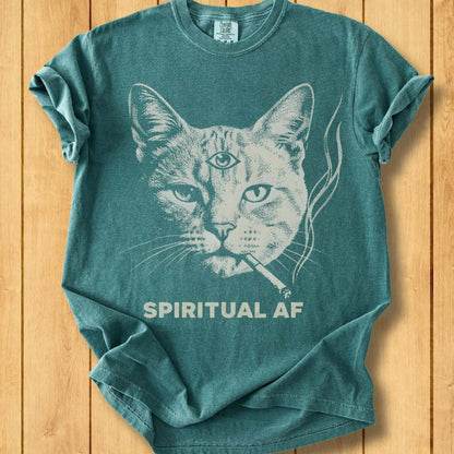 Spiritual AF Unisex Garment-Dyed T-Shirt
