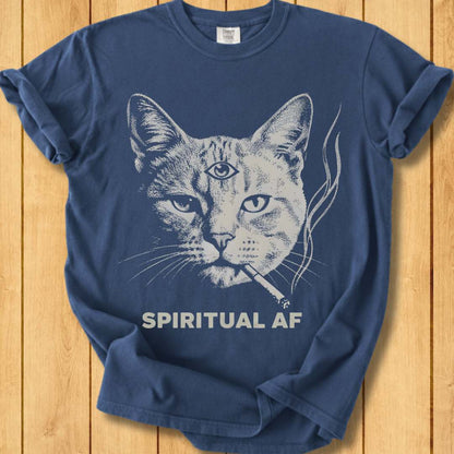 Spiritual AF Unisex Garment-Dyed T-Shirt