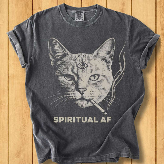 Spiritual AF Unisex Garment-Dyed T-Shirt