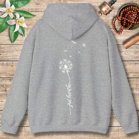Just Breathe Dandelion (Back Only) Hoodie