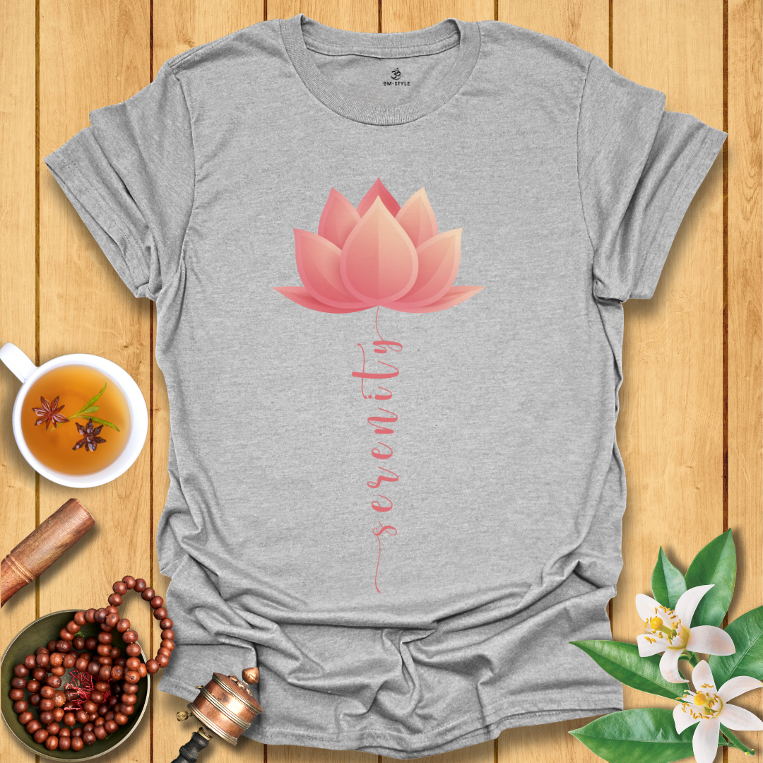 Peach Lotus Serenity T-Shirt