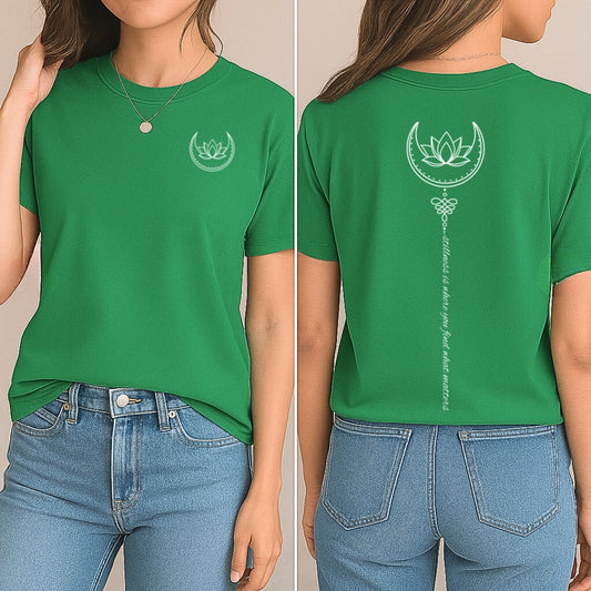 Stillness Flows T-Shirt (Front + Back)