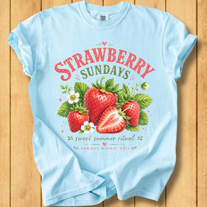 Strawberry Sundays Unisex Dyed T-Shirt