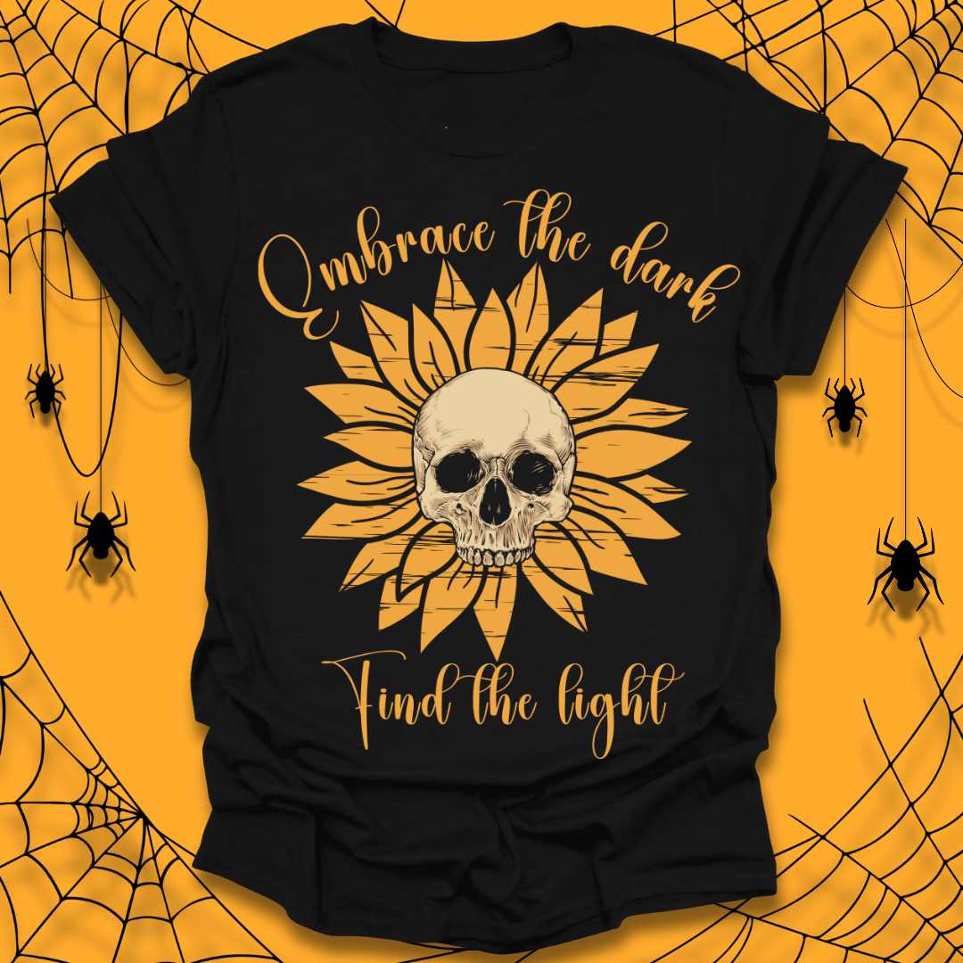 Sunflower Skull Halloween T-Shirt