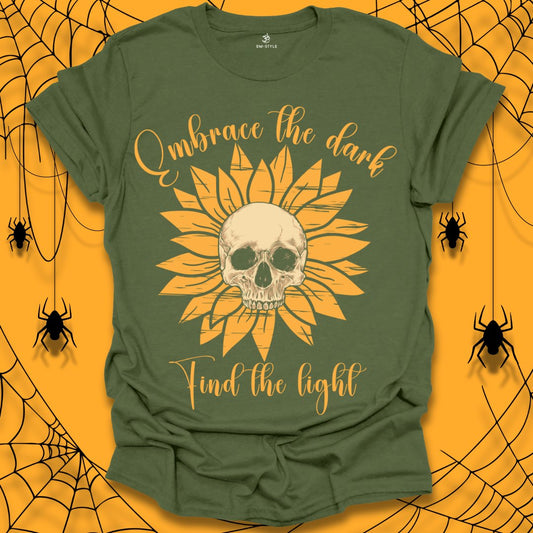 Sunflower Skull Halloween T-Shirt