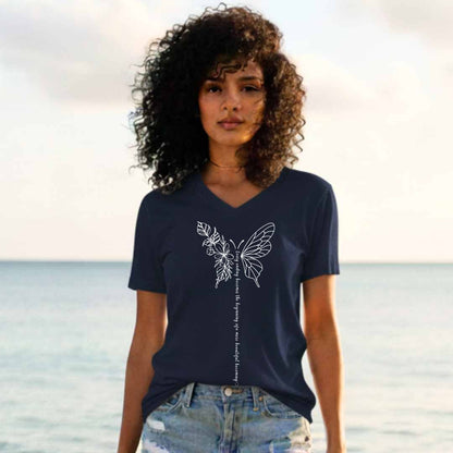 The Art of Becoming Unisex V-Neck T-Shirt