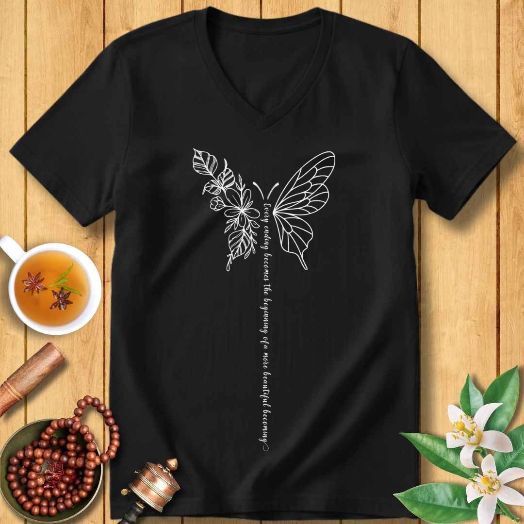 The Art of Becoming Unisex V-Neck T-Shirt