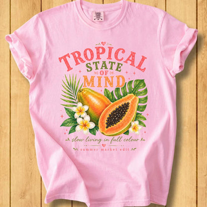 Tropical State of Mind Unisex Dyed T-Shirt