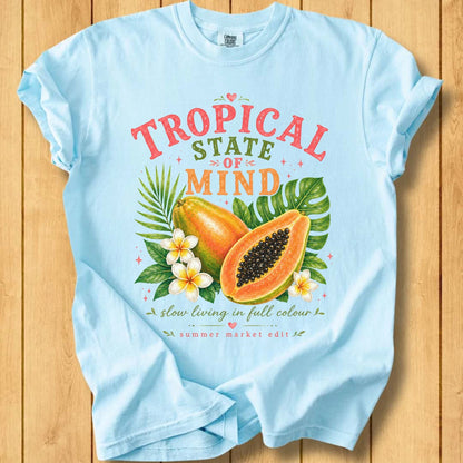 Tropical State of Mind Unisex Dyed T-Shirt