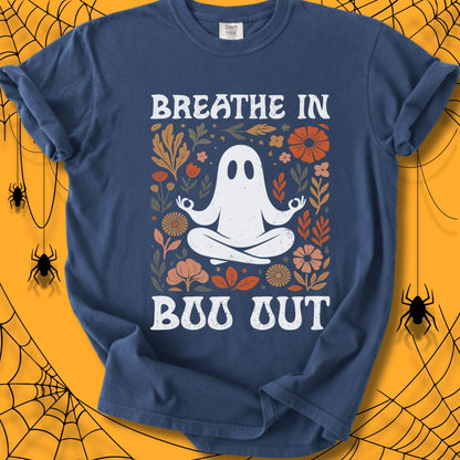 Breathe In, Boo Out Halloween Unisex Dyed T-Shirt
