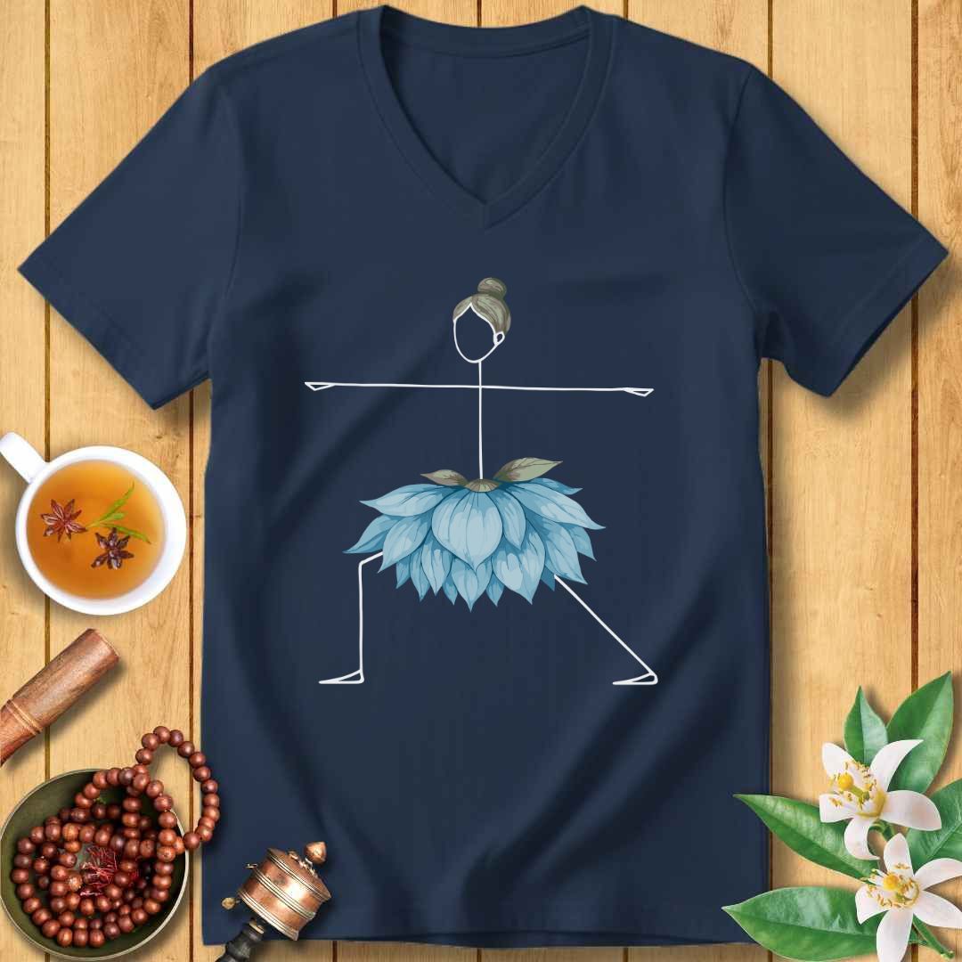 Warrior Pose Unisex V-Neck T-Shirt