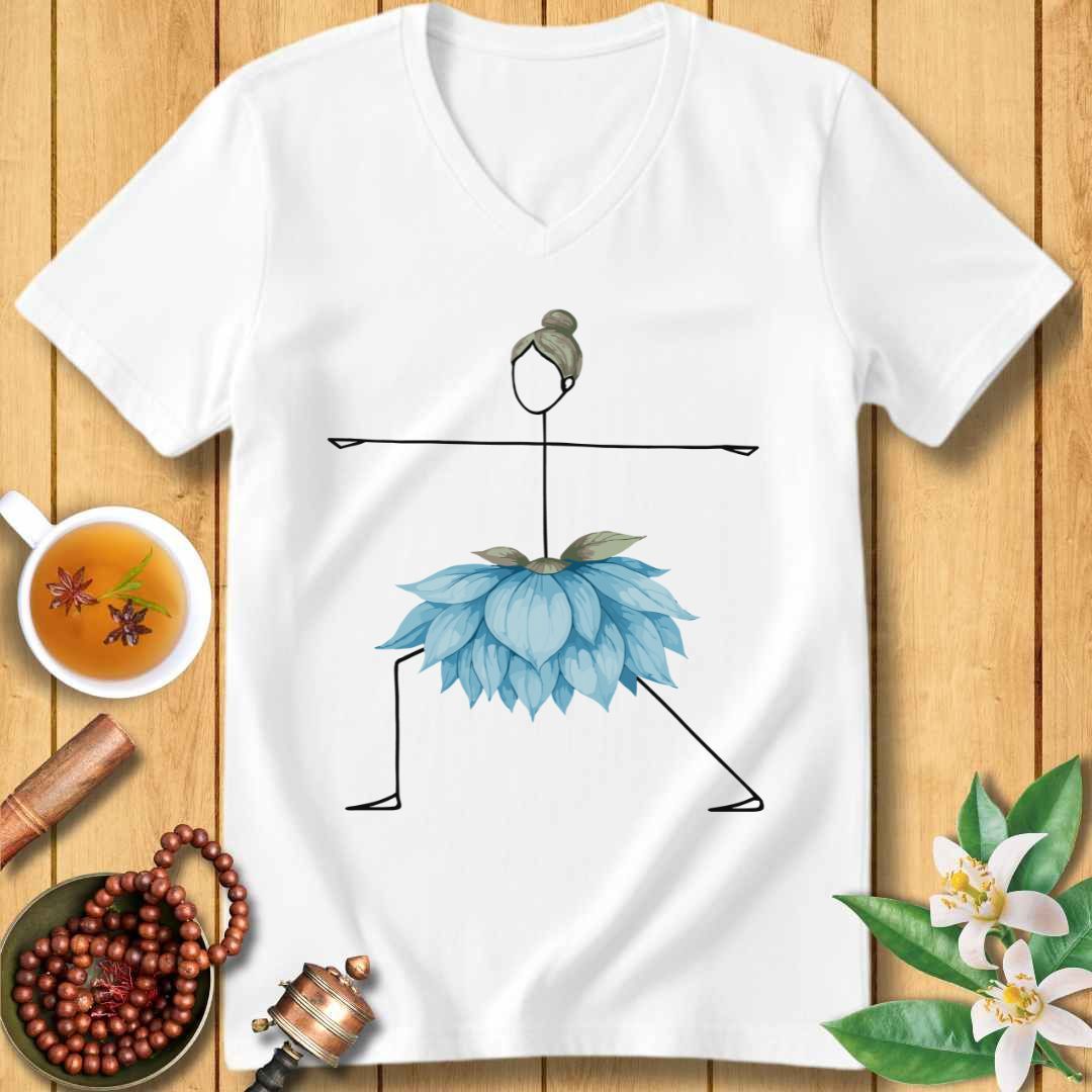 Warrior Pose Unisex V-Neck T-Shirt