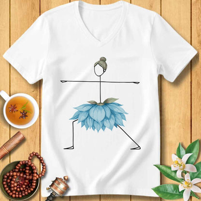 Warrior Pose Unisex V-Neck T-Shirt
