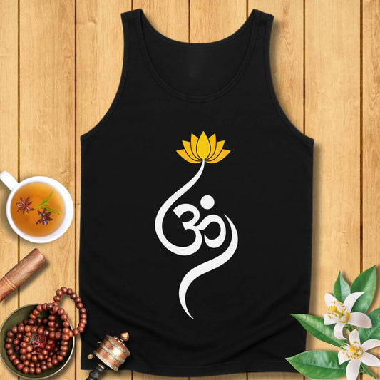 Lotus Om Symbol Unisex Jersey Tank