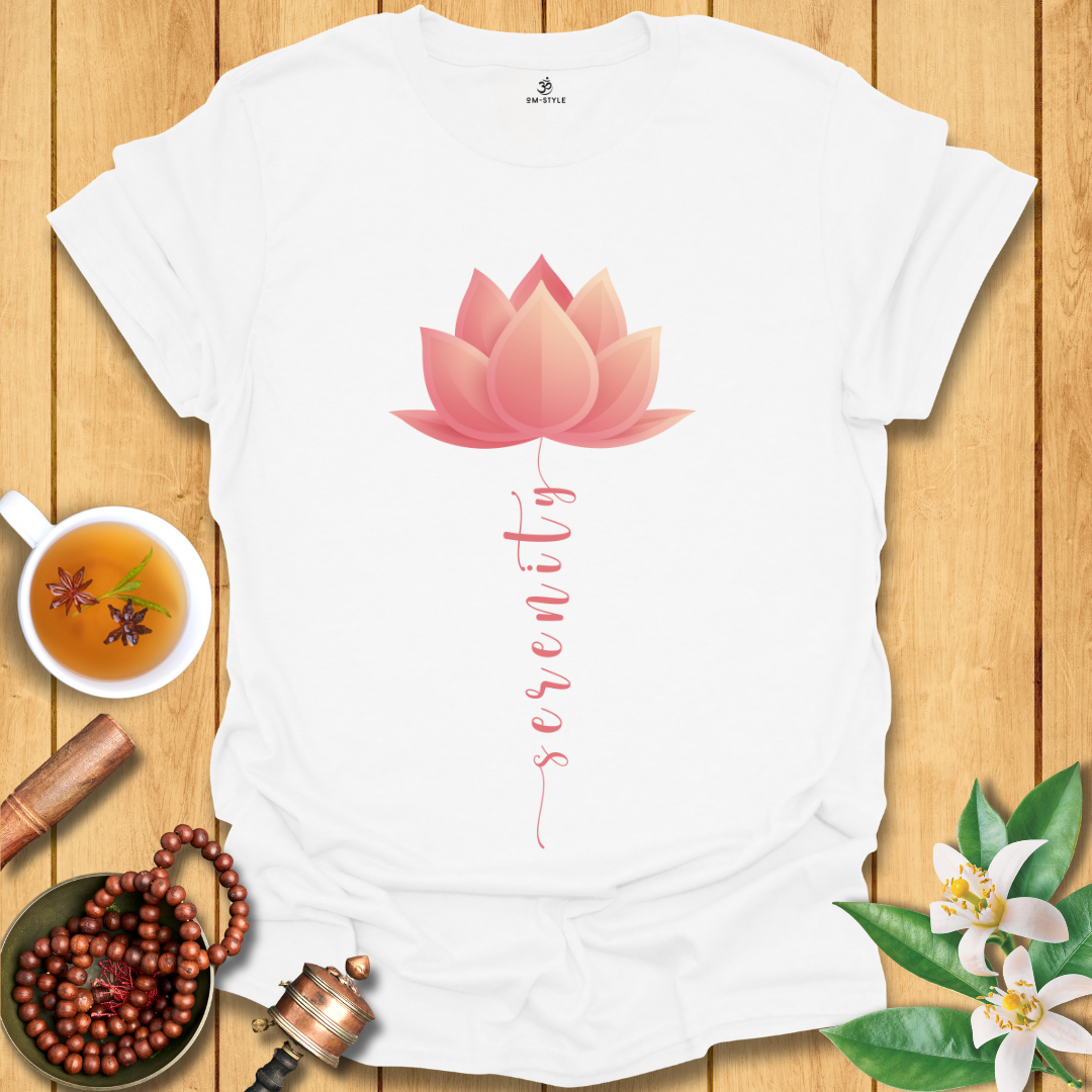 Peach Lotus Serenity T-Shirt