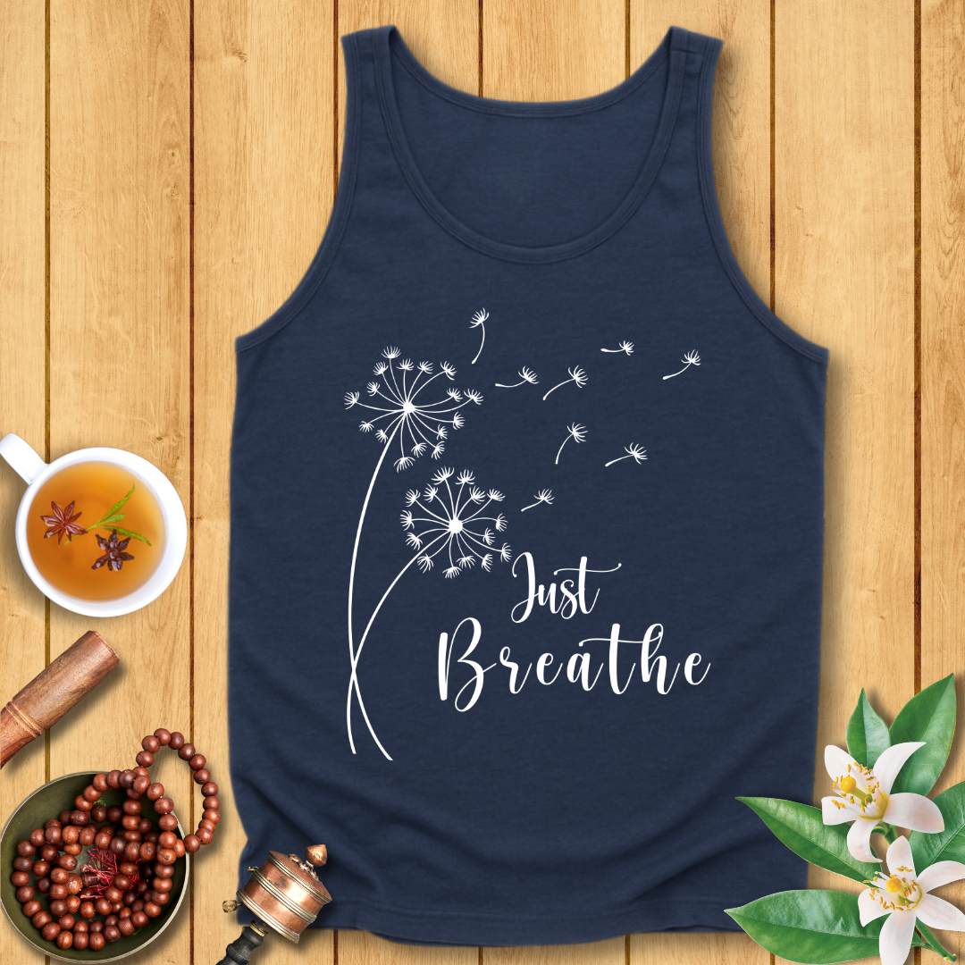 Calming Just Breathe Unisex Jersey Tank