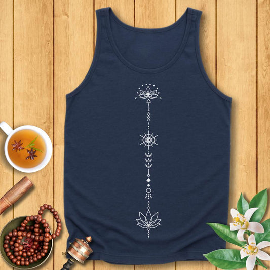 Boho Lotus Unisex Jersey Tank