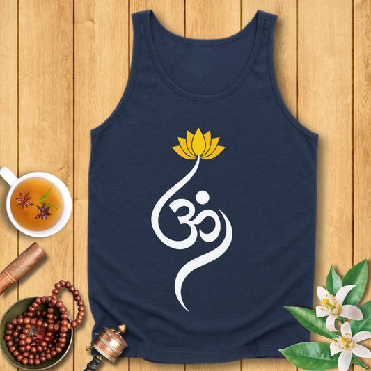 Lotus Om Symbol Unisex Jersey Tank