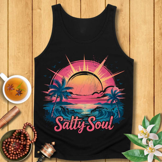 Sunset Vibes for a Salty Soul Unisex Jersey Tank