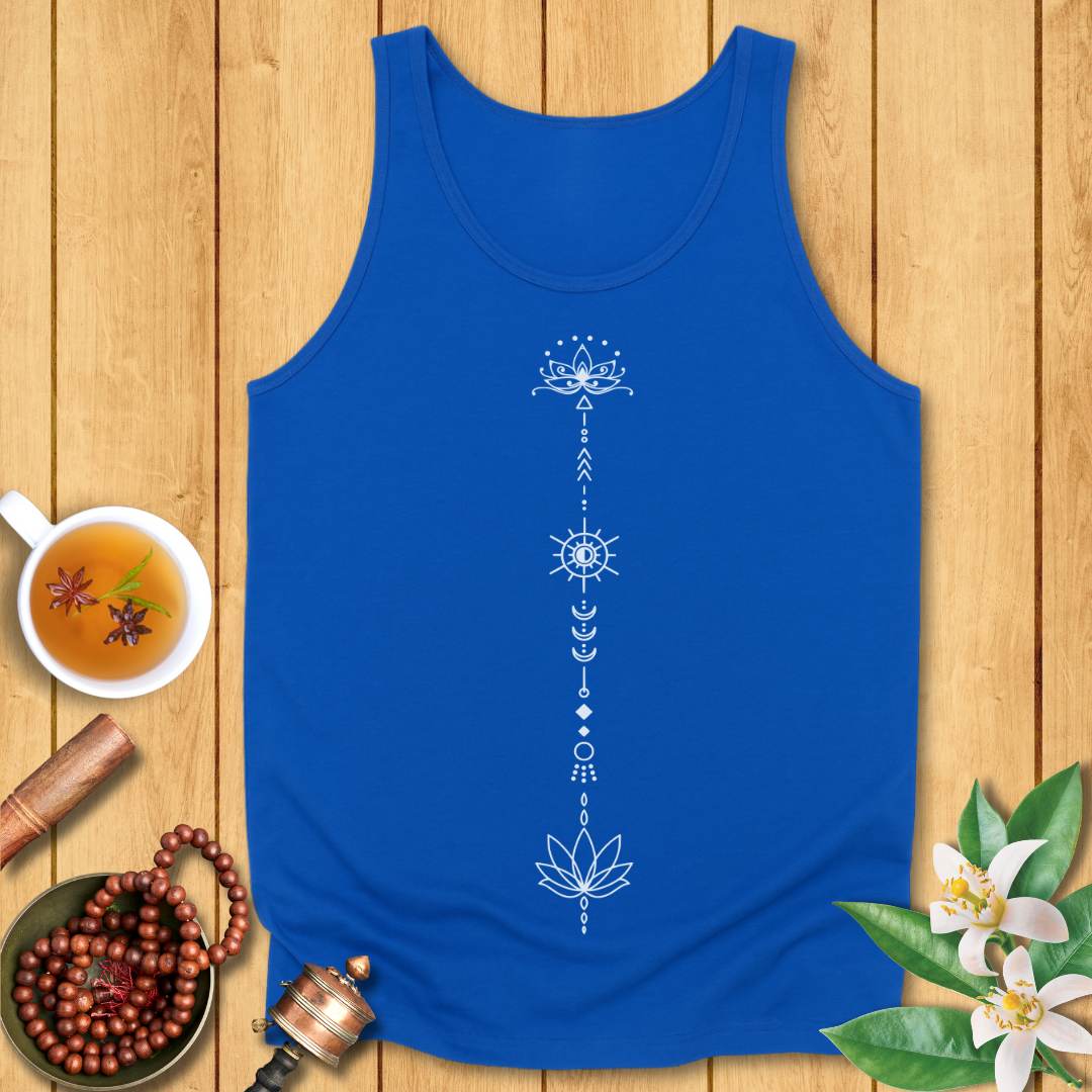 Boho Lotus Unisex Jersey Tank
