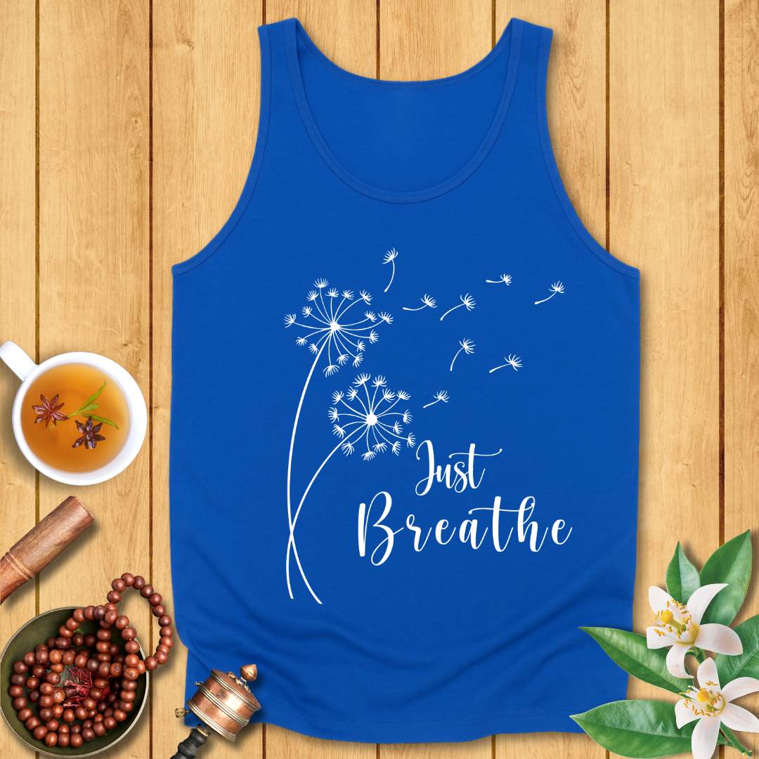 Calming Just Breathe Unisex Jersey Tank