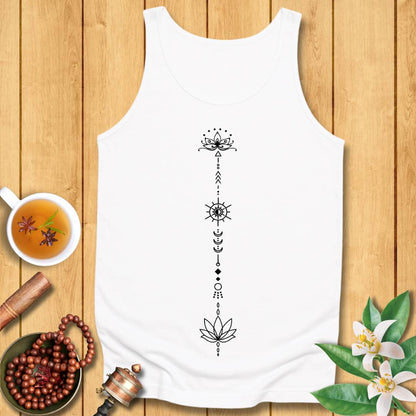 Boho Lotus Unisex Jersey Tank