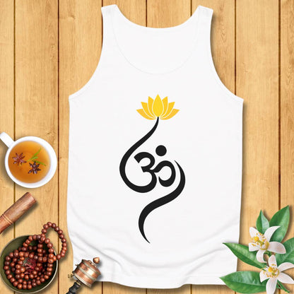 Lotus Om Symbol Unisex Jersey Tank