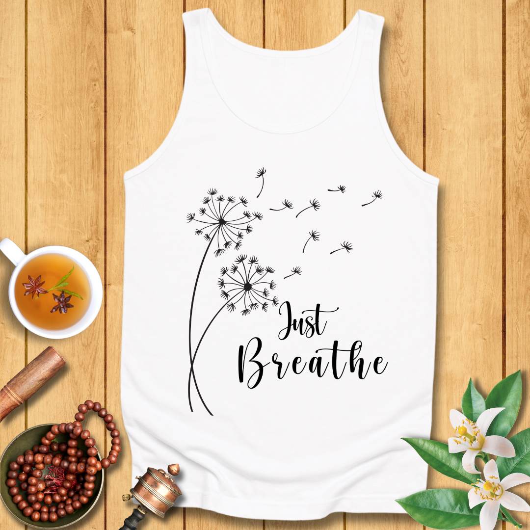 Calming Just Breathe Unisex Jersey Tank