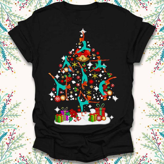 Yoga Pose Christmas Tree T-Shirt