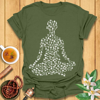 Yoga Pose Silhouette T-Shirt