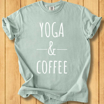 Yoga & Coffee w Unisex Dyed T-Shirt