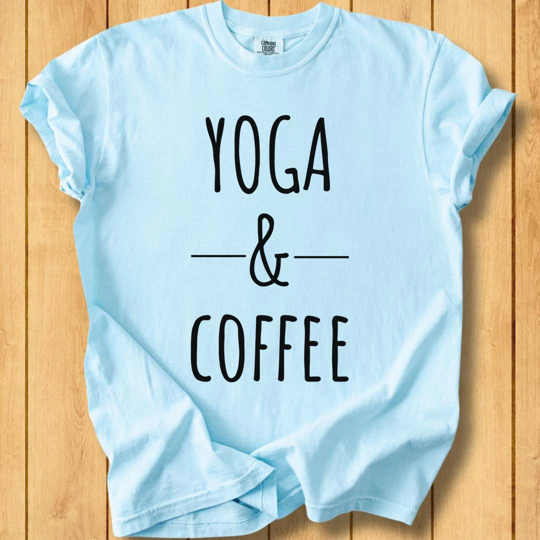 Yoga & Coffee w Unisex Dyed T-Shirt