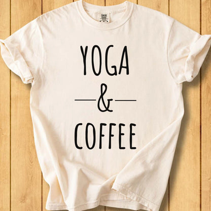Yoga & Coffee w Unisex Dyed T-Shirt